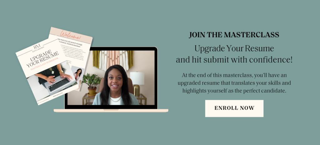 finding a job is easier with an upgrade resume. Get past ATS and get an interview with the Upgrade Your Resume Masterclass